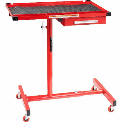 Arcan AWT8019 28 x 19" Deluxe Work Table Adj. Height 34 To 48" W/Drawer & Wheels