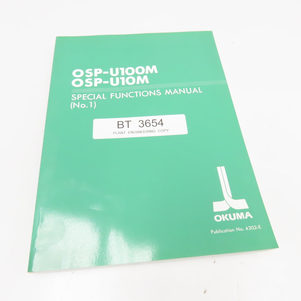Okuma OSP-U100M OSP-U10M No. 4202-E Special Functions Manual