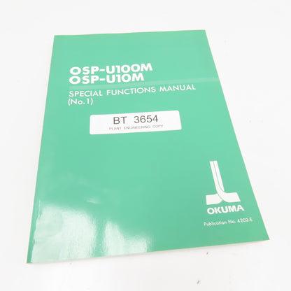Okuma OSP-U100M OSP-U10M No. 4202-E Special Functions Manual