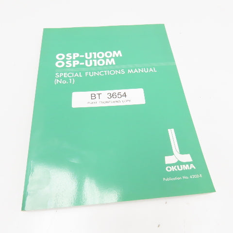 Okuma OSP-U100M OSP-U10M No. 4202-E Special Functions Manual