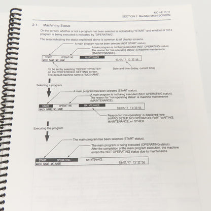 Okuma OSP-U100 OSP-U10 4201-E Instruction Manual MacMan