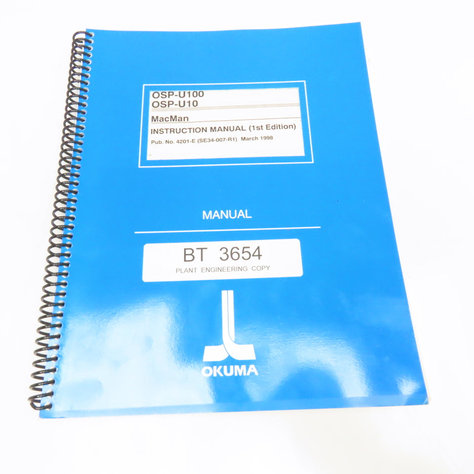 Okuma OSP-U100 OSP-U10 4201-E Instruction Manual MacMan