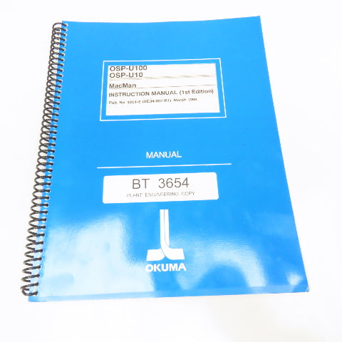 Okuma OSP-U100 OSP-U10 4201-E Instruction Manual MacMan