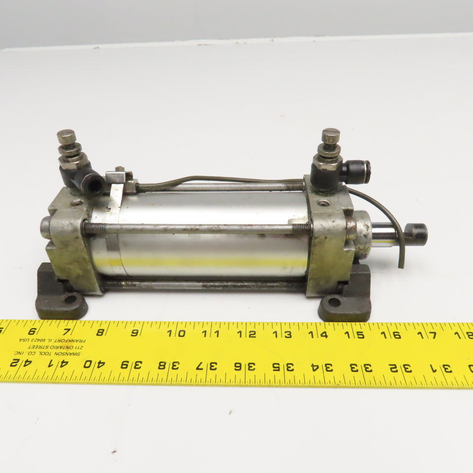 2-1/2" Bore 4-3/4" Stroke Double Acting Magnetic Piston Positioning Cylinder