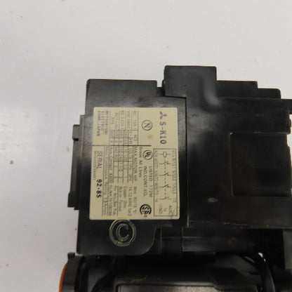 Mitsubishi S-K10 11A 220-550V Starter 100V Coil W/Overload TH-K12AB 1.7-2.5A