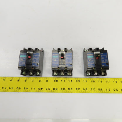 Mitsubishi NF30-CS 30A Non-Fused Circuit Breaker 500V Lot Of 3