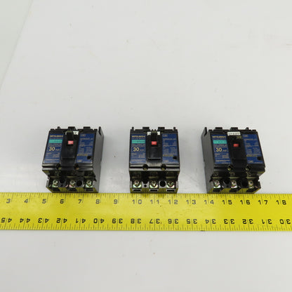 Mitsubishi NF30-CS 30A Non-Fused Circuit Breaker 500V Lot Of 3