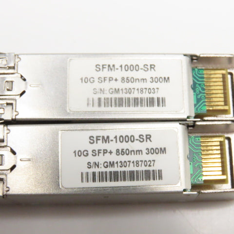 SFM-1000-SR Multimode Transceiver 10G SFP+850nm 300M Lot Of 2