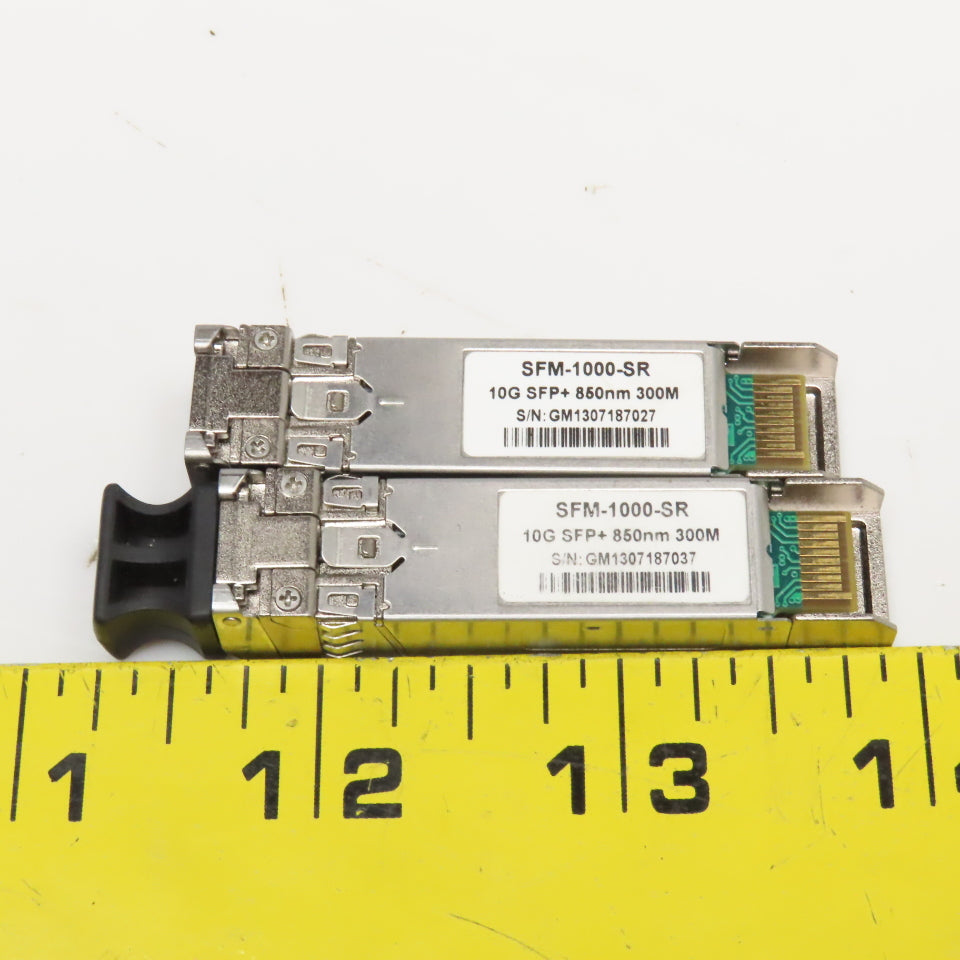SFM-1000-SR Multimode Transceiver 10G SFP+850nm 300M Lot Of 2
