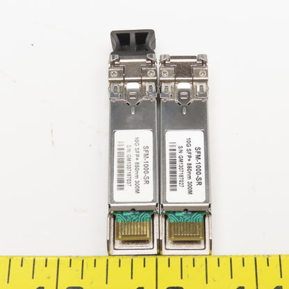 SFM-1000-SR Multimode Transceiver 10G SFP+850nm 300M Lot Of 2