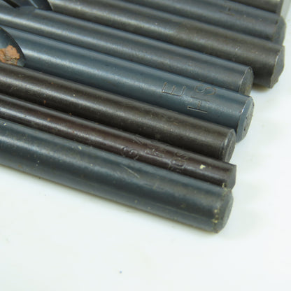Misc. 3/16", 11/64", 25/64" High Speed Steel Drill Bit Lot of 28