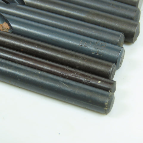 Misc. 3/16", 11/64", 25/64" High Speed Steel Drill Bit Lot of 28