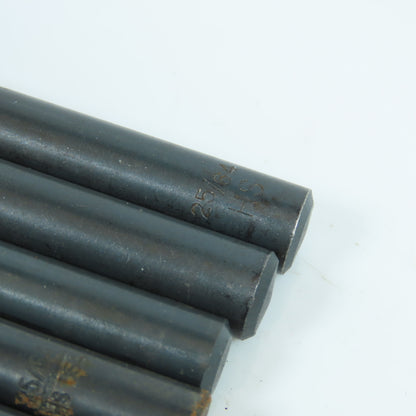 Misc. 3/16", 11/64", 25/64" High Speed Steel Drill Bit Lot of 28