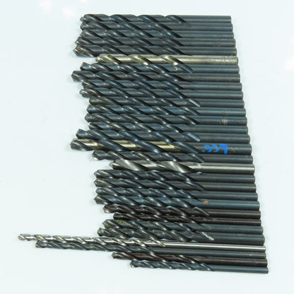 Misc. 3/16", 11/64", 25/64" High Speed Steel Drill Bit Lot of 28
