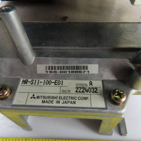 Mitsubishi MR-S11-100-E01 Ver A AC Servo Drive (2) Broken Feet
