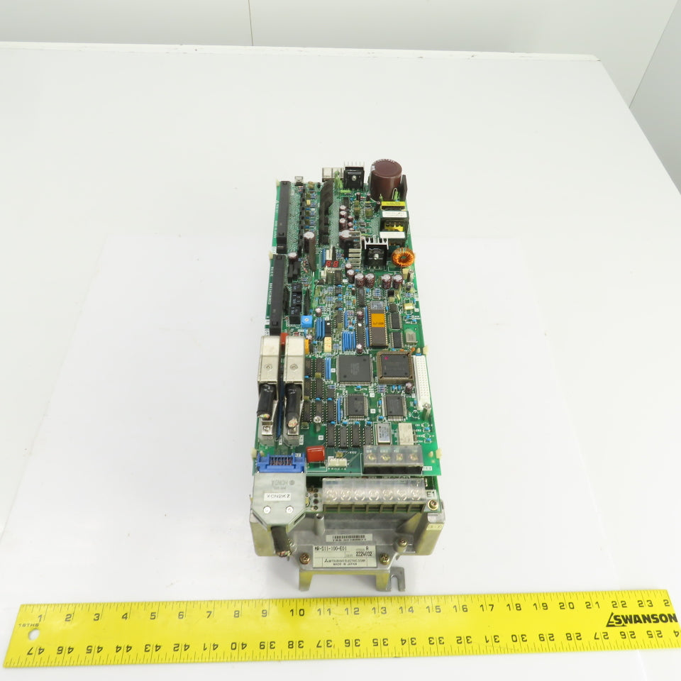 Mitsubishi MR-S11-100-E01 Ver A AC Servo Drive (2) Broken Feet