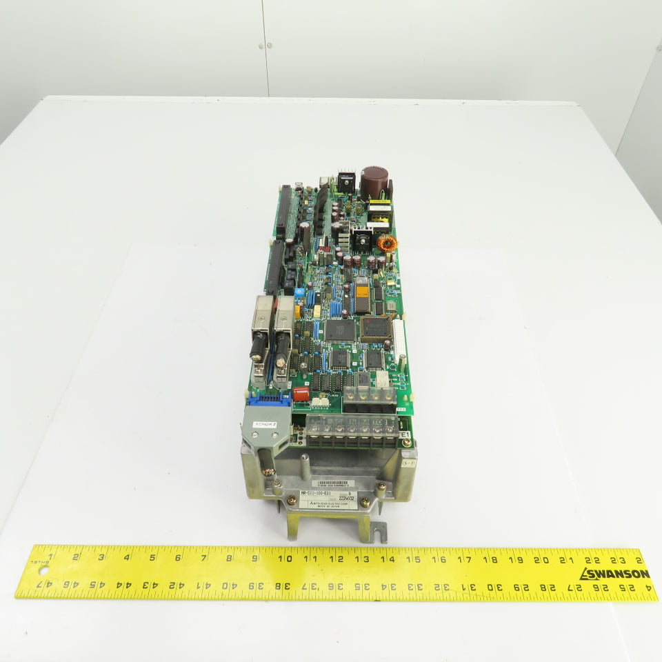 Mitsubishi MR-S11-100-E01 Ver A AC Servo Drive (2) Broken Feet
