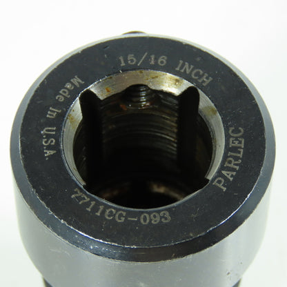 Parlec 7711CG-093 Numertap 15/16" Quick Change Tap Adapter Coolant Thru