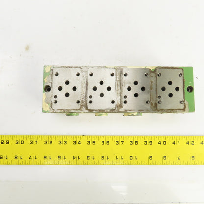 4-Port 4-Spot Hydraulic Steel Manifold Valve Block 1/2" NPT In