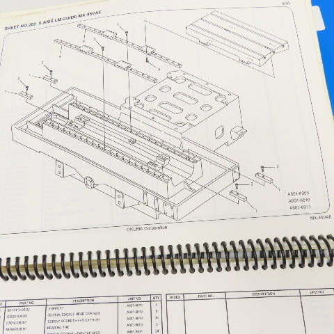 Okuma MX-45VA MX-45VAE OSP700M Maintenance Repair Manual Library Lot Of 9
