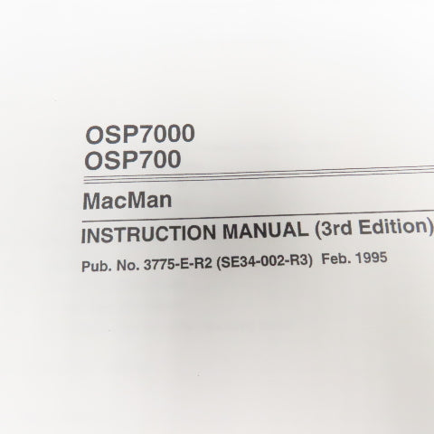 Okuma MX-45VA MX-45VAE OSP700M Maintenance Repair Manual Library Lot Of 9