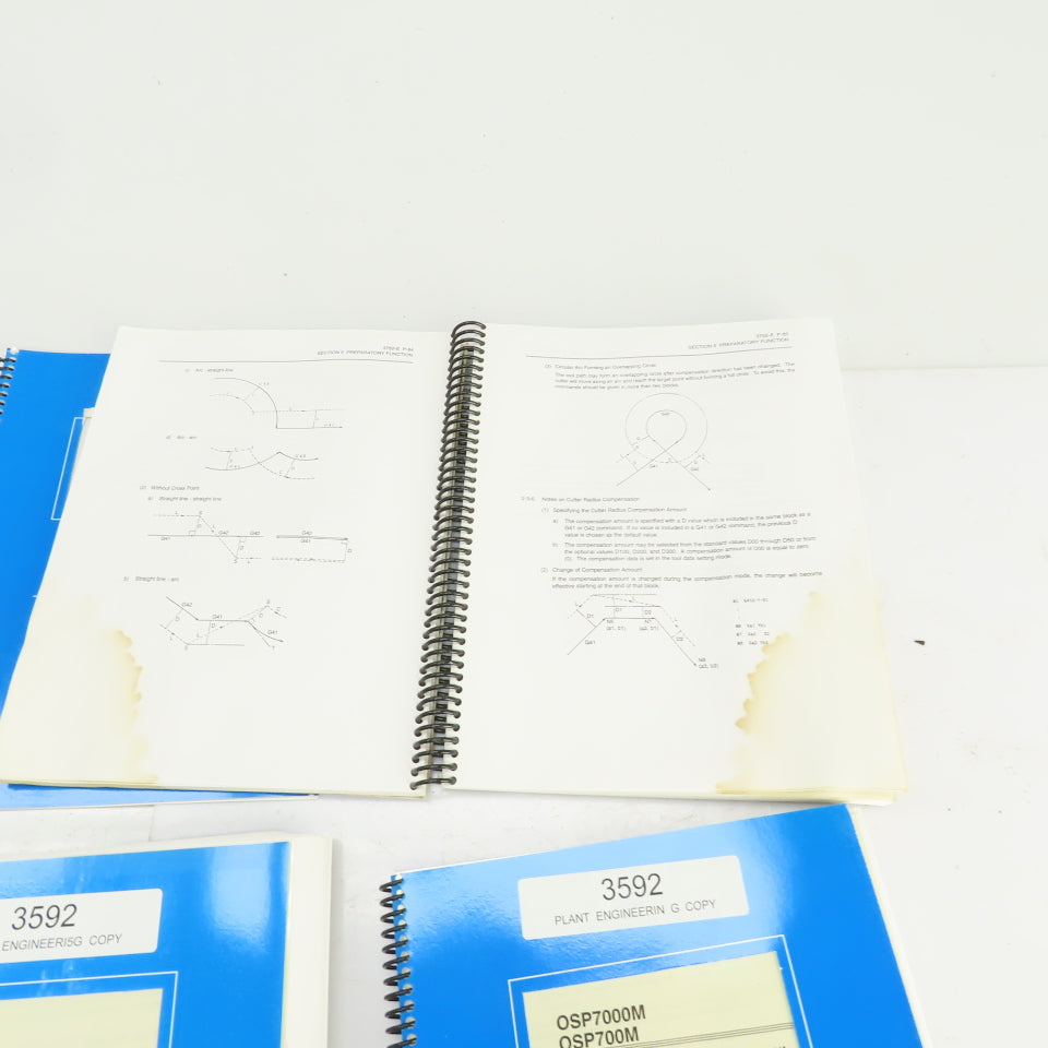 Okuma OSP7000M OSP700M Operation Maintenance Programming & Help Manual Lot Of 5