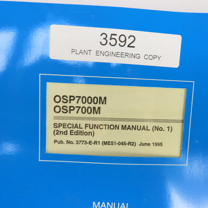 Okuma OSP7000 OSP700 Alarm & Error List Special Function &Instruction Manual (3)