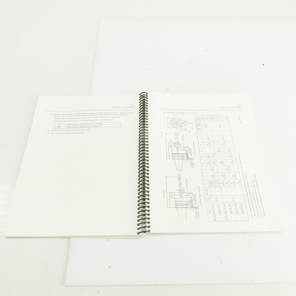 Okuma MX-45VA MX-45VAE OSP700M Operation & Maintenance Manual 4th Edition