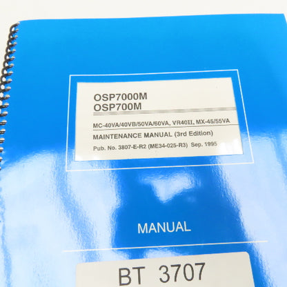 Okuma MX-45VA MX-45VAE OSP700M Maintenance Repair Manual Library Lot Of 6