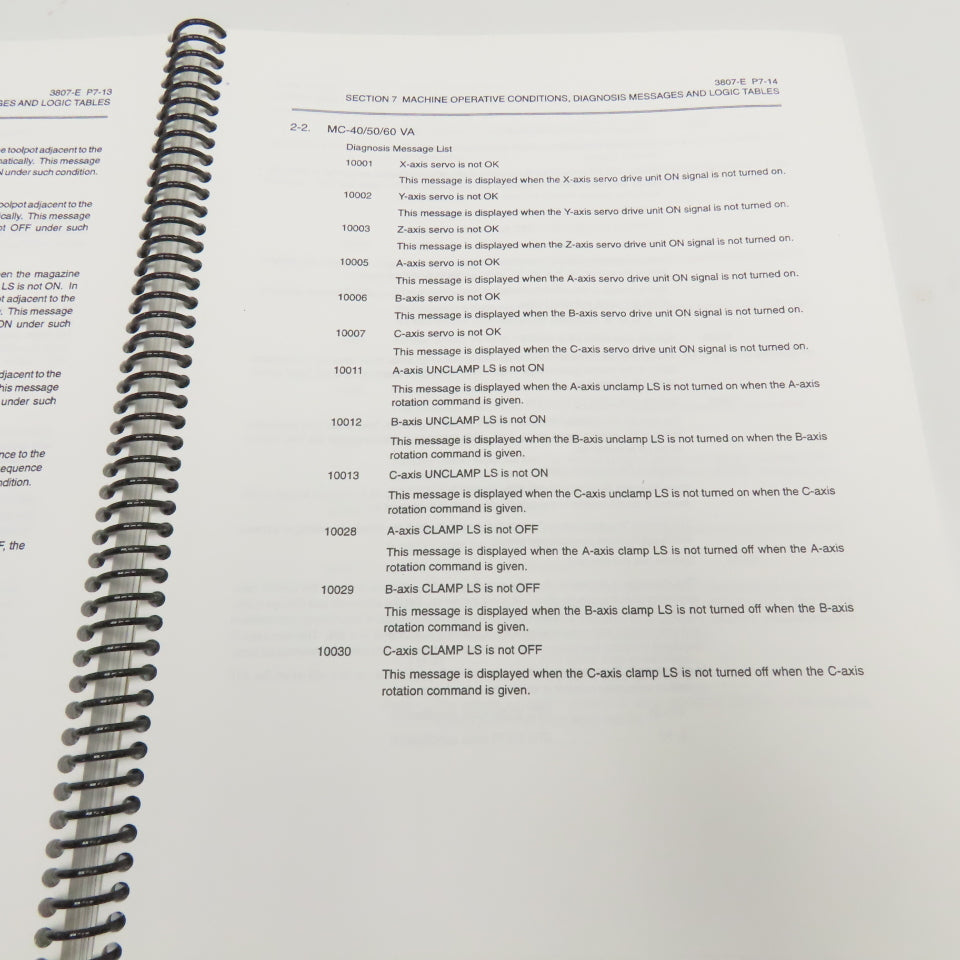 Okuma MX-45VA MX-45VAE OSP700M Maintenance Repair Manual Library Lot Of 6