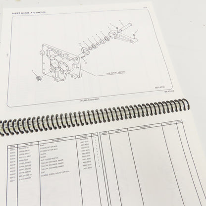Okuma MX-45VA MX-45VAE OSP700M Maintenance Repair Manual Library Lot Of 6