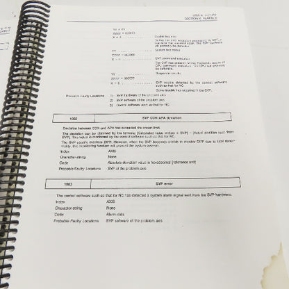 Okuma MX-45VAE OSP7000M Alarm & Error List 3rd Edition 3789-E-R2