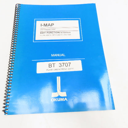 Okuma MX-45VAE OSP7000M I-MAP Edit Function 1st Edition 3837-E