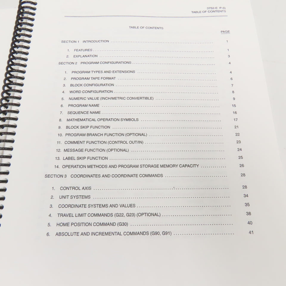 Okuma MX-45VAE OSP7000M Programming Manual 2nd Edition 3752-E-R1