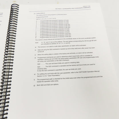 Okuma MX-45VAE OSP7000M Programming Manual 2nd Edition 3752-E-R1