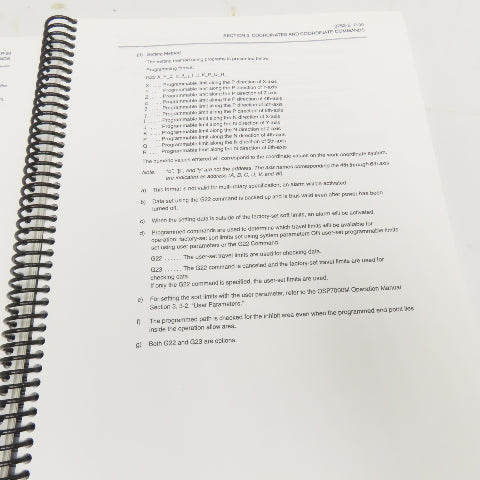 Okuma MX-45VAE OSP7000M Programming Manual 2nd Edition 3752-E-R1