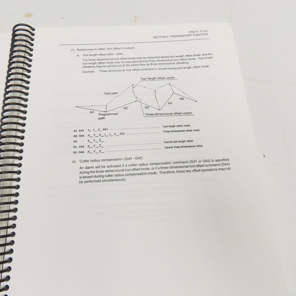 Okuma MX-45VAE OSP7000M Programming Manual 2nd Edition 3752-E-R1