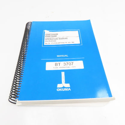 Okuma MX-45VAE OSP7000M Operational Manual 3rd Edition 3754-E-R1