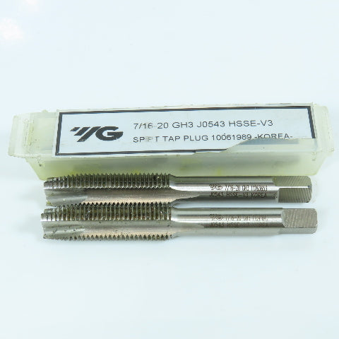 7/16"-20 Straight Thread Plug Tap 3 Flute GH4 Lot of 3