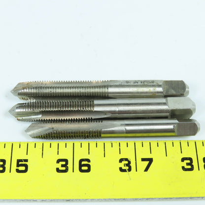 Misc. 5/16"-24, 3/8"-24 Straight Thread Plug Tap 3 Flute Lot of 3