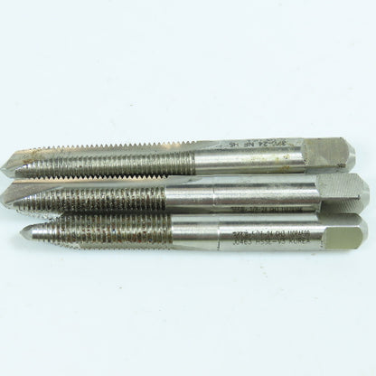 Misc. 5/16"-24, 3/8"-24 Straight Thread Plug Tap 3 Flute Lot of 3