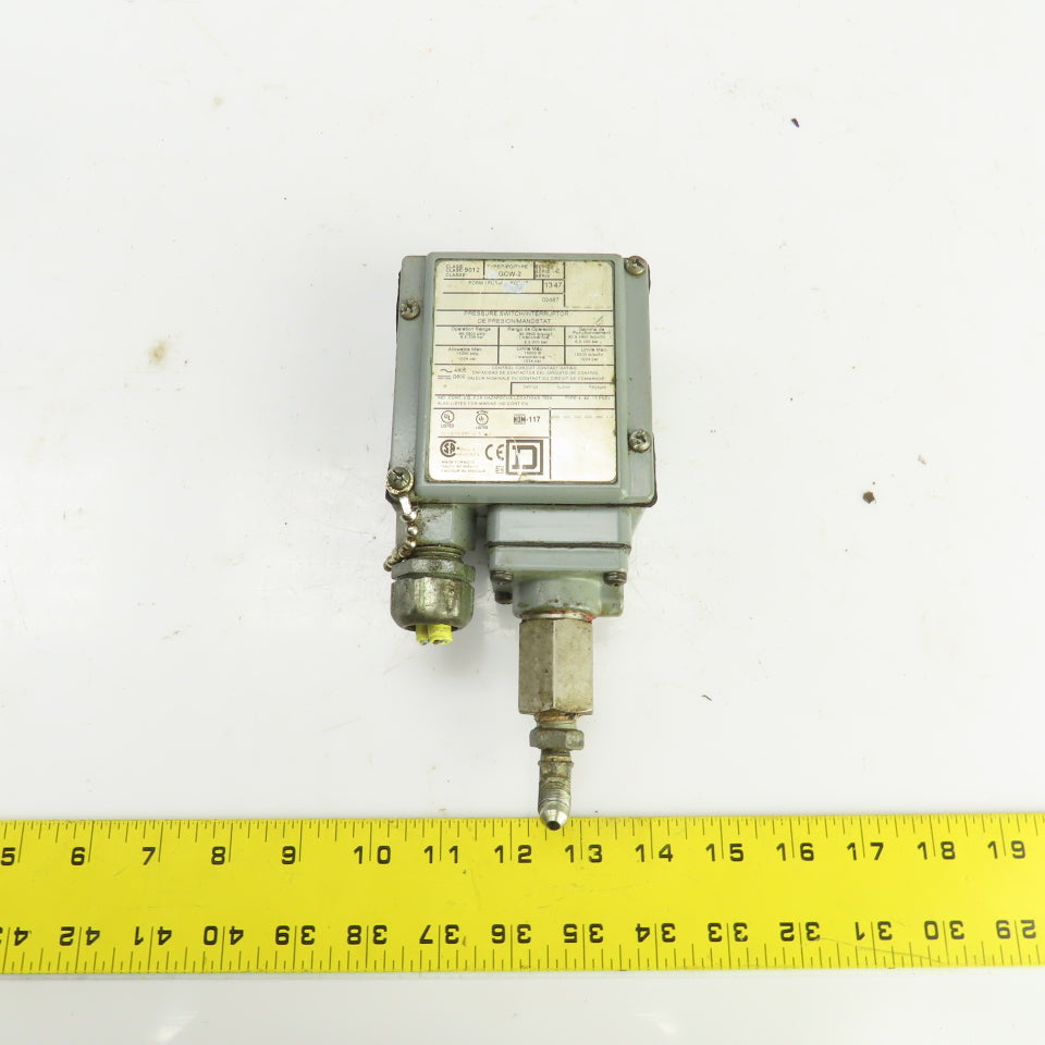 Square D GCW-2 Class 9012 Ser C Pressure Switch 90-2900PSIG 600V