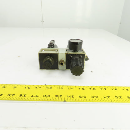 Numatics FlexiBlok P22BG03JM Filter Regulator Lubricator FRL 3/8" NPT