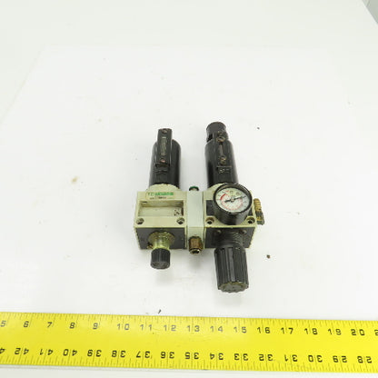 Numatics FlexiBlok P22BG03JM Filter Regulator Lubricator FRL 3/8" NPT