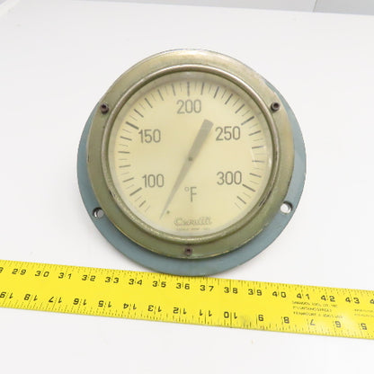 Cerutti 0-300°F Thermometer Back Probe 8" Wide Parts Or Repair