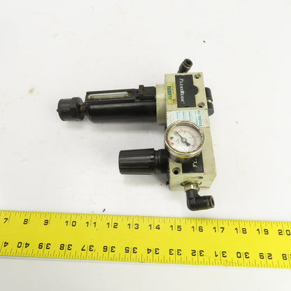 Numatics FlexiBlok F22DG03JM Coalescing Filter Regulator Assembly 3/8" NPT