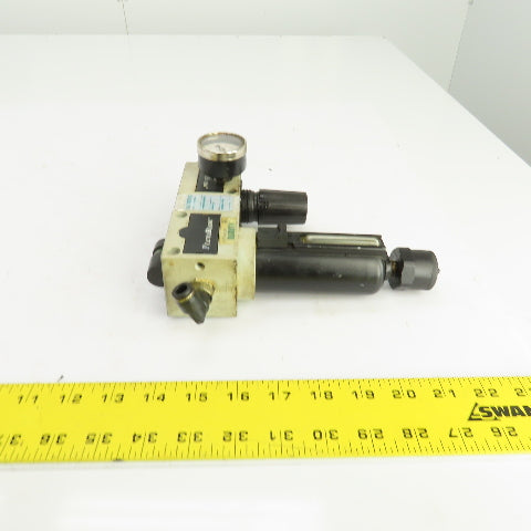 Numatics FlexiBlok F22DG03JM Coalescing Filter Regulator Assembly 3/8" NPT