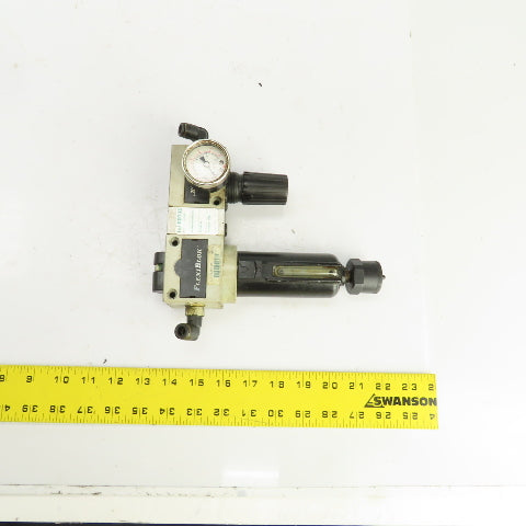 Numatics FlexiBlok F22DG03JM Coalescing Filter Regulator Assembly 3/8" NPT