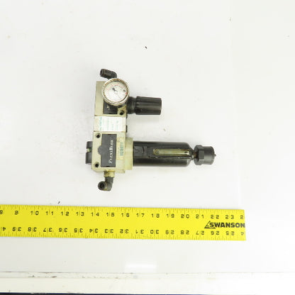 Numatics FlexiBlok F22DG03JM Coalescing Filter Regulator Assembly 3/8" NPT
