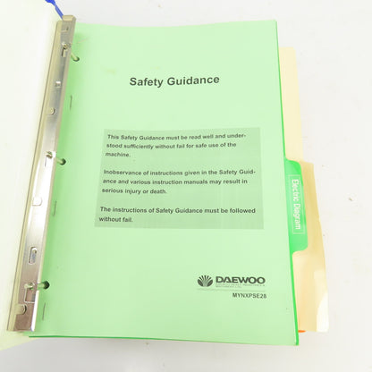 Daewoo Mynx 540 550 650 Safety Electrical Ladder Diagram Parts List Manual